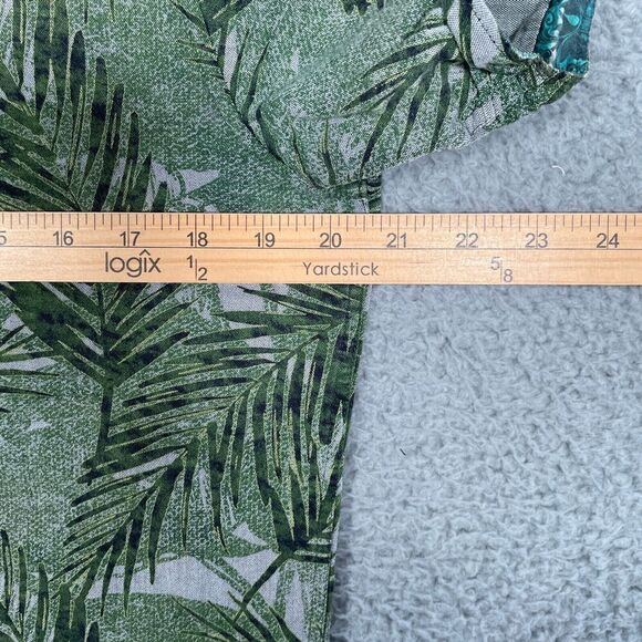 Robert Graham Tropical Leaf-Print Sport Shirt Short Sleeve Small Green - Picture 5 of 9